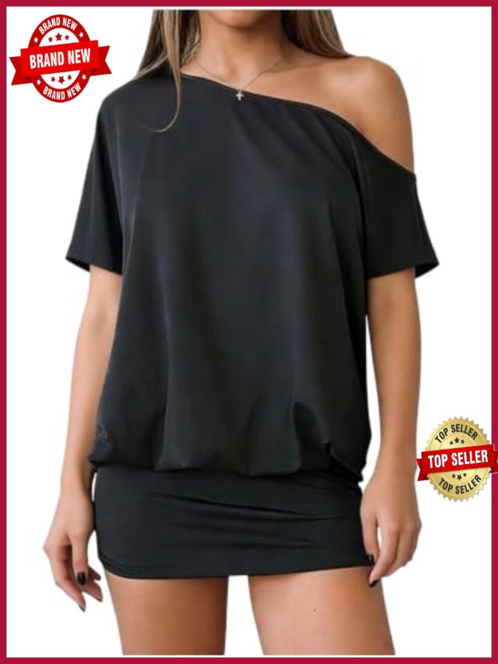 Women's Off Shoulder Mini Dress Bodycon Party Club Casual